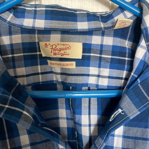 Penguin Blue Plaid Shirt - Picture 3 of 3